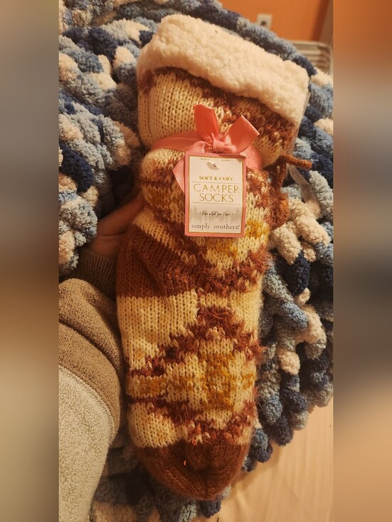 Simply Southern Other - Soft Comfy Socks, With Grippy Nubs On Bottom